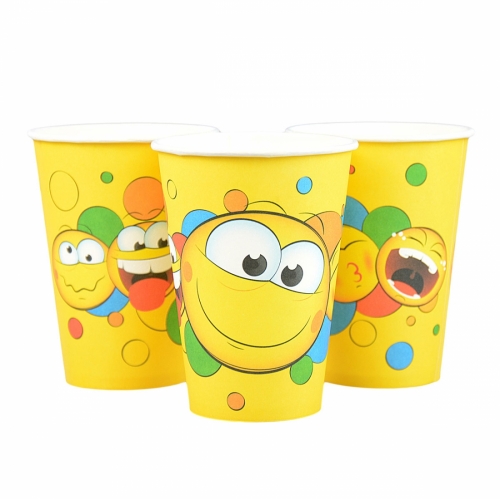 Paper Cups - Emojis 8 pcs